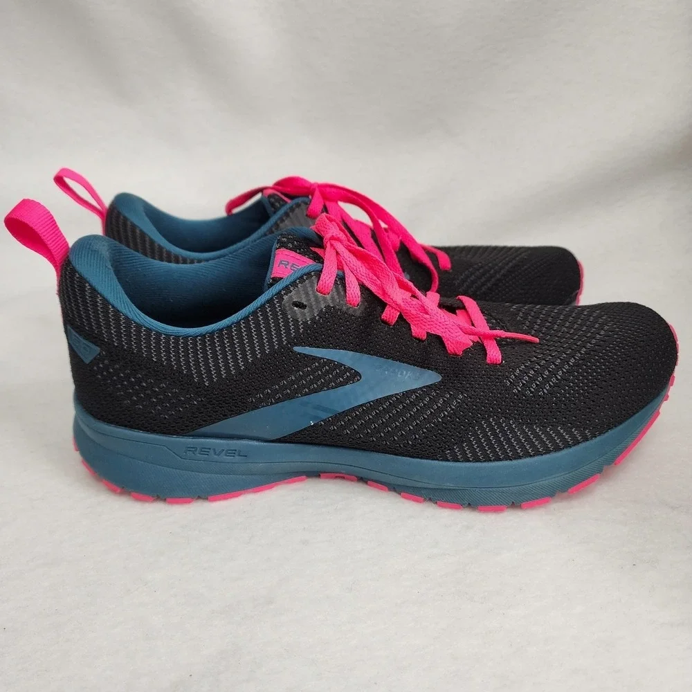 Brooks Revel 5 1203611B067 Womens US 9.5 B Sneakers Black Athletic Running Shoes
